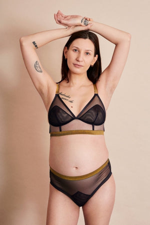 Follow the signs - LONGLINE TRIANGLE BRA - SAMPLE - Longline Triangle Bra - theunderargument.com
